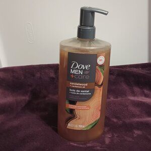NWT~ DOVE MEN + CARE Moisturizing Body Wash, Sandalwood & Cardamom Oil (26 oz.)